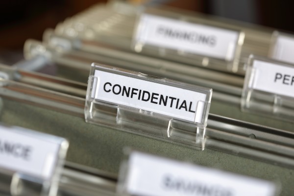 image depicting confidential documents
